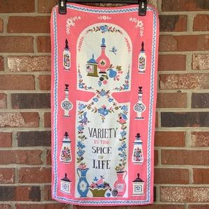•Vintage• “Variety Is The Spice of Life” Tea Towel